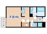 椚田マンション 1Rの間取り