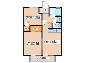 間取図 ハイツ東２号館