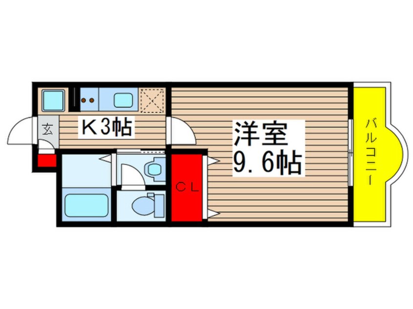 間取図 グリーンマンション雅Ｂ