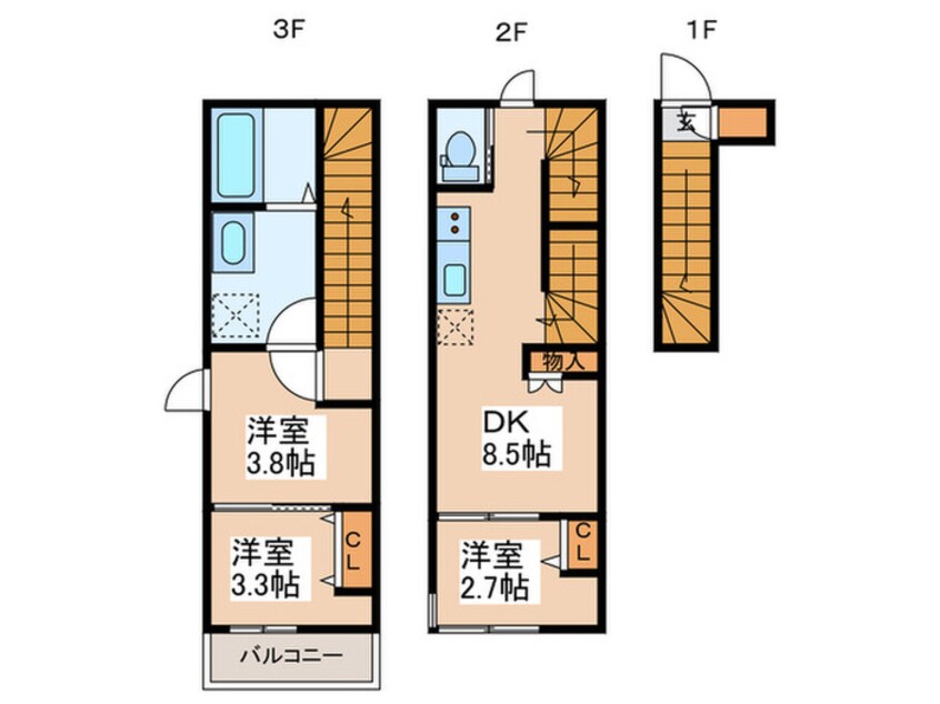 間取図 ソルナクレイシア新中野