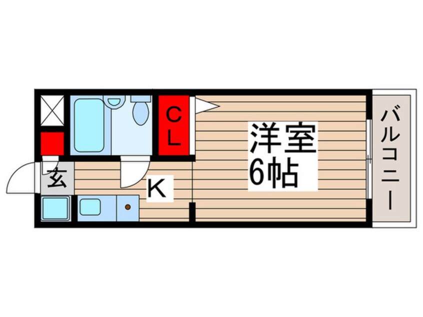 間取図 カ－サデイ北柏