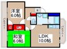 ガーデンハイツシグマ１ 2LDKの間取り