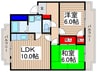 ガーデンハイツシグマ１ 2LDKの間取り