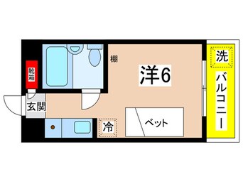 間取図 トップ稲城（406）