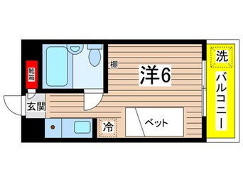 間取図 トップ稲城（406）