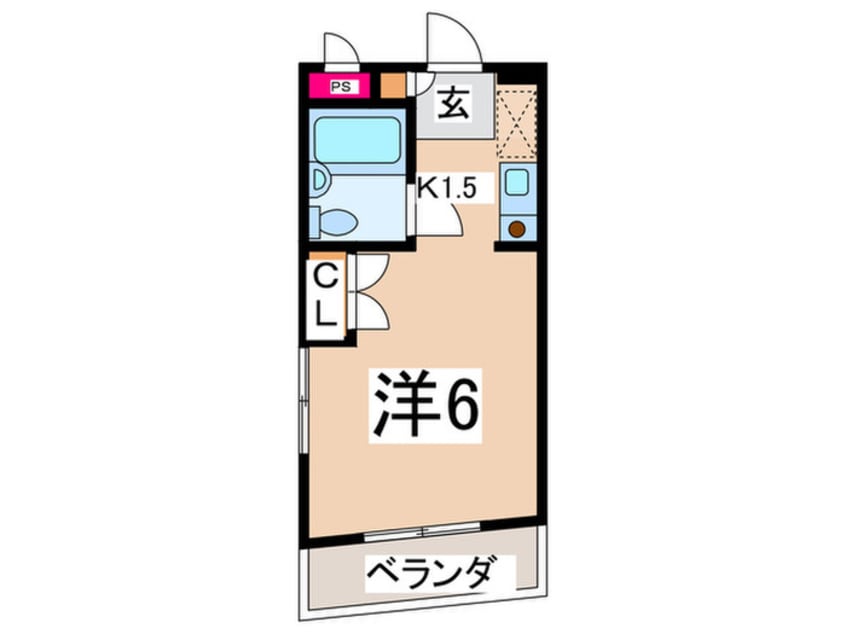 間取図 ﾚｲｴｸｾﾚﾝﾄﾘﾊﾞ-ｻｲﾄﾞ磯子(401)