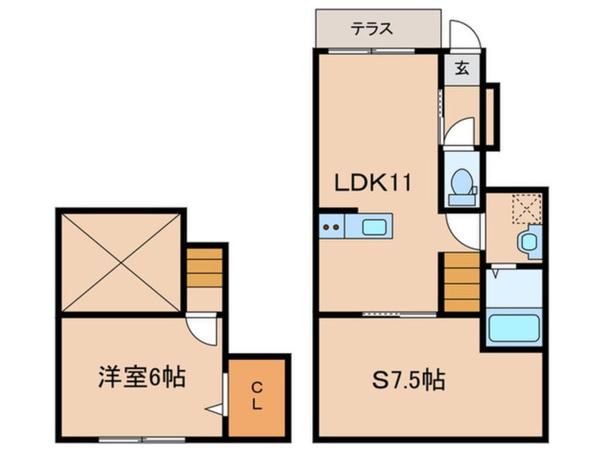 間取図 ウエストコート浜田山