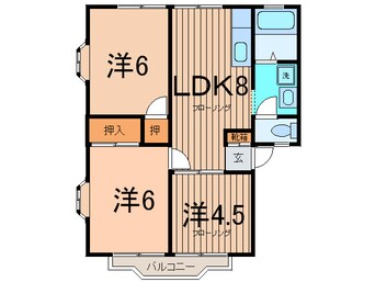 間取図 ハイツ　アルビレオ