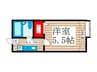 ピュアコ－ト松江 1Kの間取り