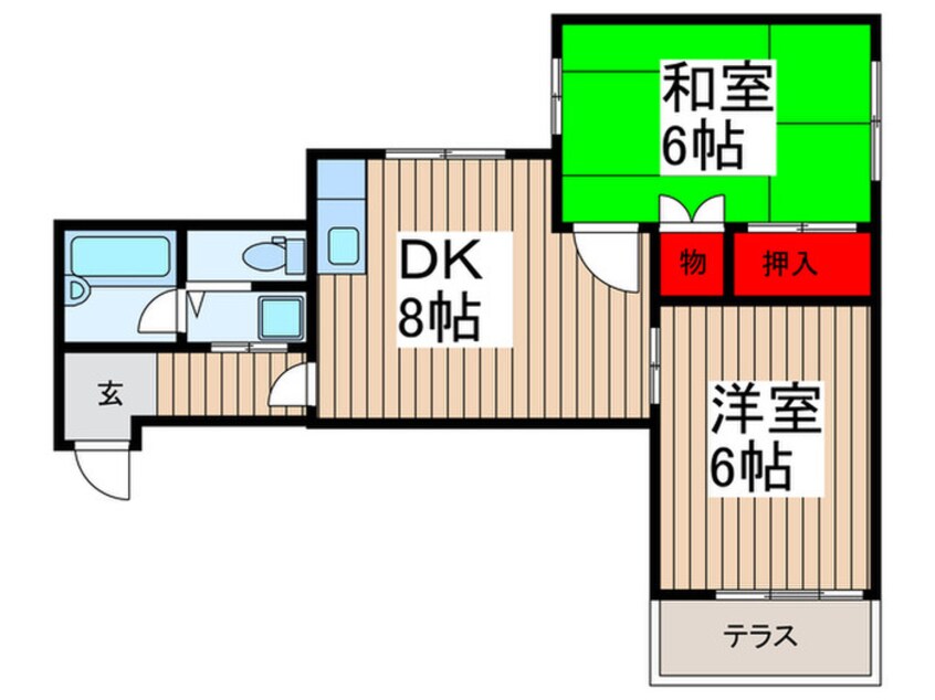 間取図 エーデルハイム戸田