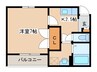 プラチナレジデンス 1Kの間取り