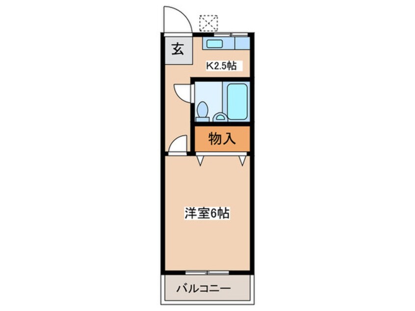 間取図 コ－ポ水引