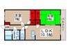 プロムナード３番館 2LDKの間取り
