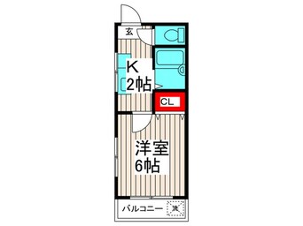 間取図 新ナガシマコーポ