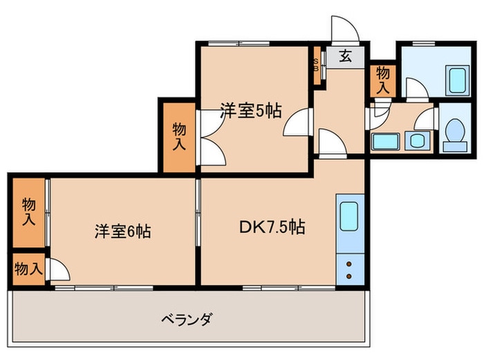 間取り図 北赤羽リバーサイドビル