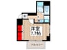 タック高砂 1Kの間取り