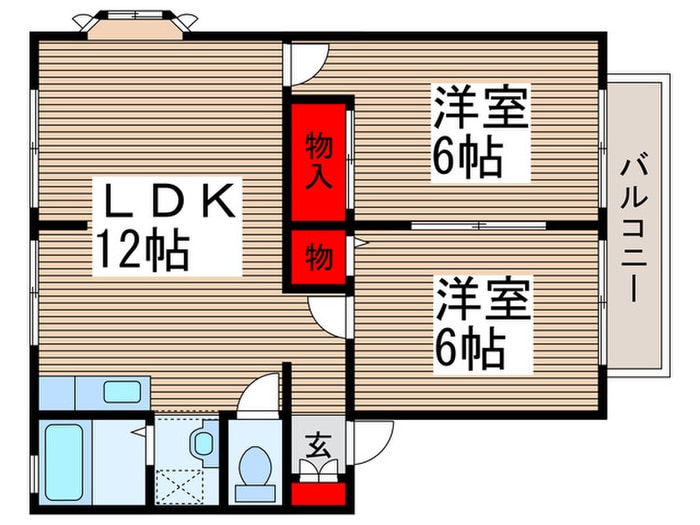 間取り図 サン・シャトレＡ．Ｂ