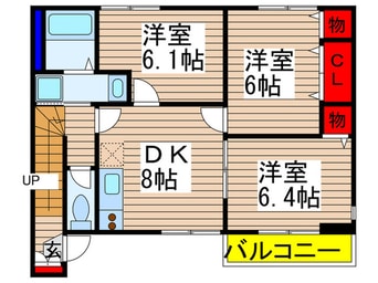 間取図 ルミエ－ルＣ