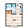 クレールメゾンＭ 1Kの間取り
