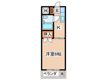 間取図 コーポ平野