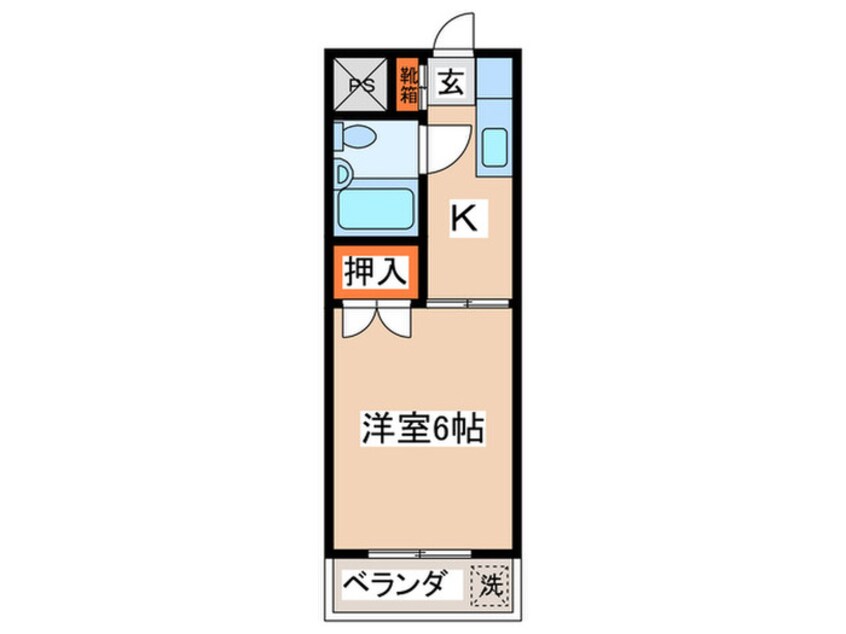 間取図 コーポ平野