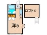 コア溝の口Ⅱ 1Rの間取り