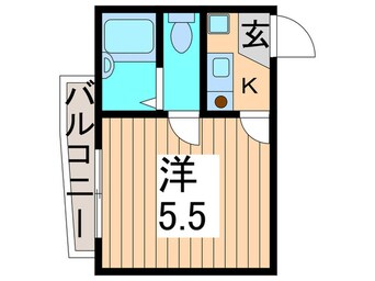間取図 シャンテ小菅Ⅱ