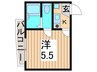 シャンテ小菅Ⅱ 1Kの間取り