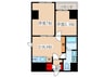 Bee Flats 2DKの間取り