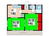 山田ハイツ 2Kの間取り