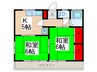 山田ハイツ 2Kの間取り