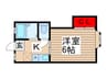 アムール柏 1Kの間取り