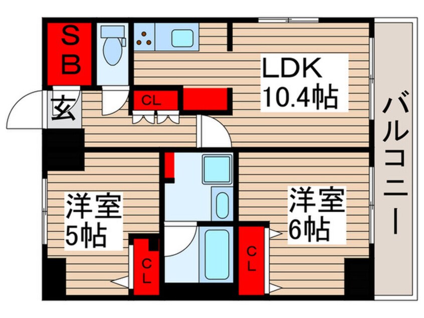 間取図 レオーネ南千住Ⅱ