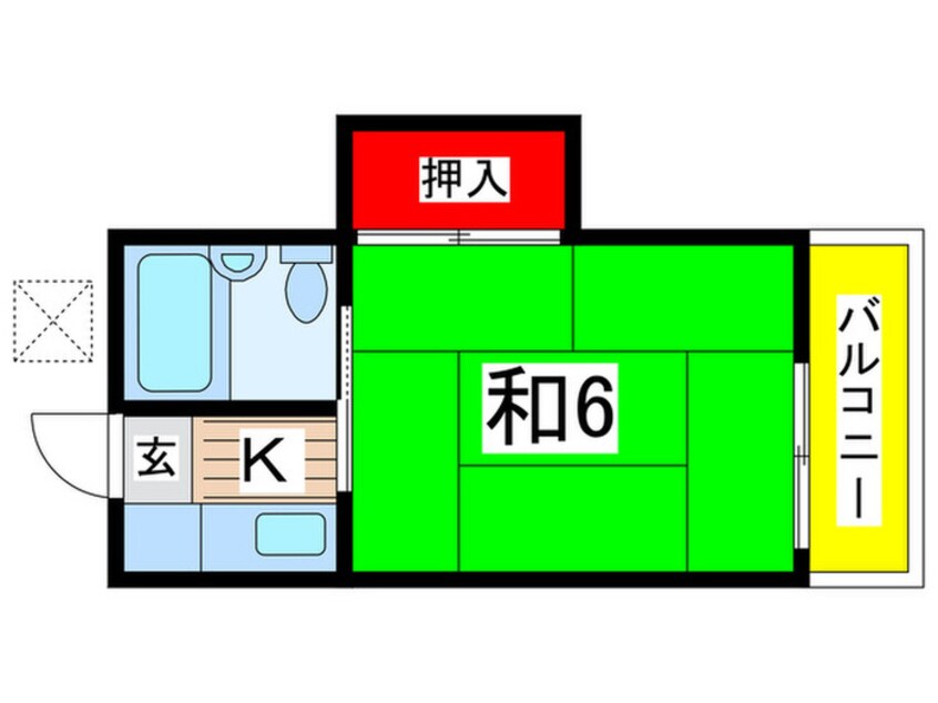 間取図 グリーンハイツ鉄