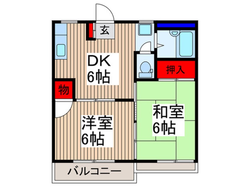 間取図 タウニー所沢Ⅲ