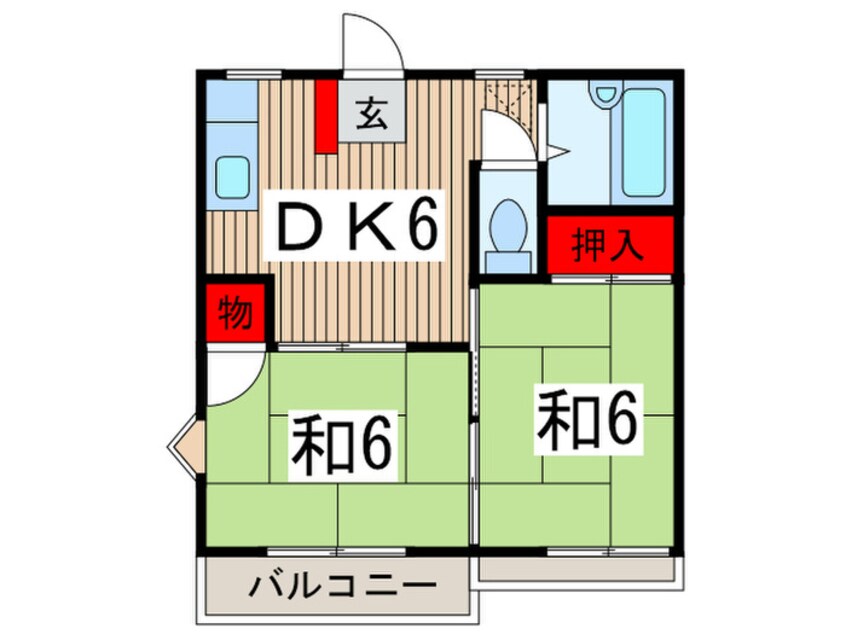 間取図 タウニー所沢Ⅲ