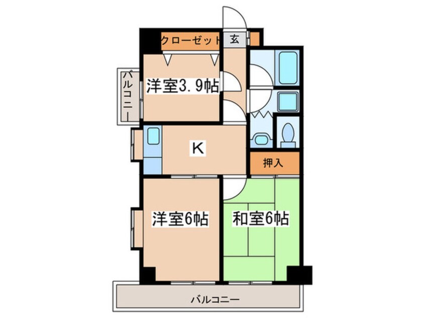 間取図 Tsgarden永山