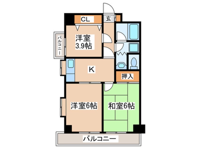 間取図 Tsgarden永山