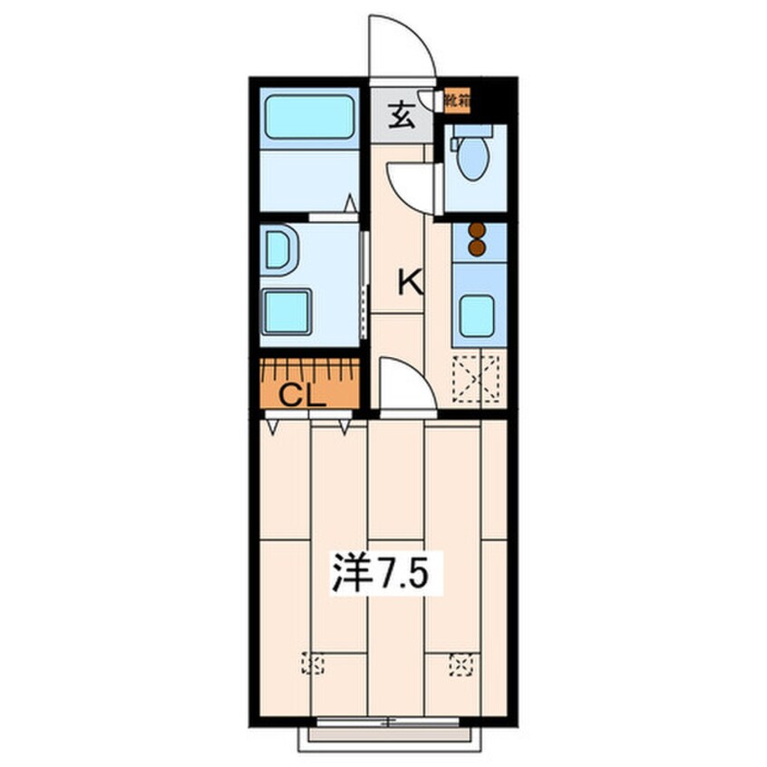 間取図 K.M.H.COURTTERRACE