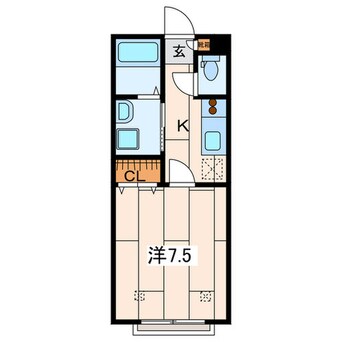 間取図 K.M.H.COURTTERRACE