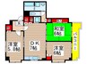 マンションベルベル 3DKの間取り