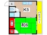 みかさビル 1Kの間取り