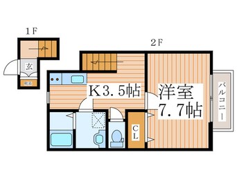 間取図 グリ－ンコ－ト
