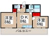 第３泉ビル 2DKの間取り