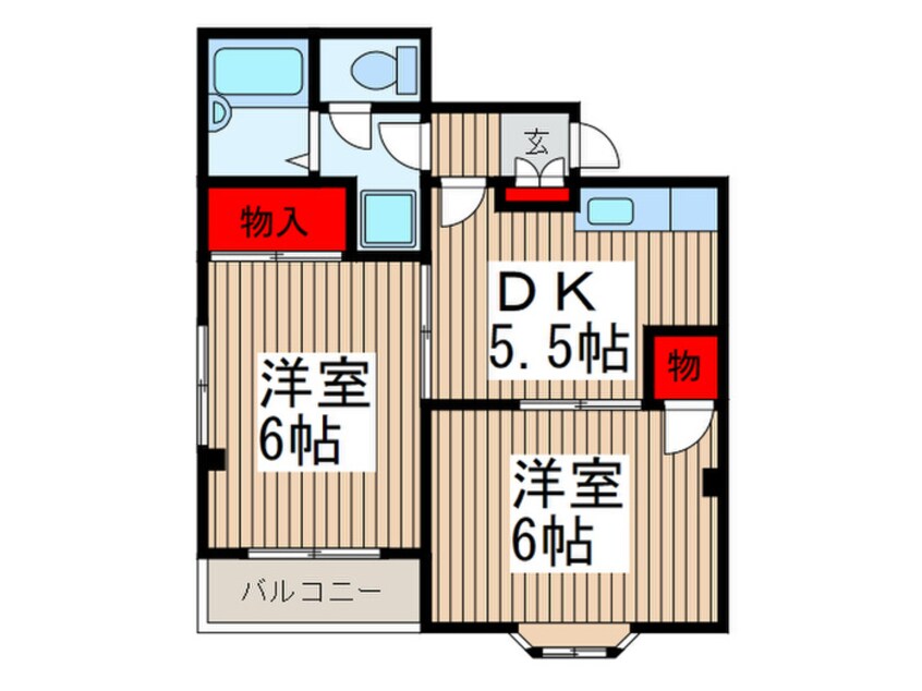 間取図 キャッスル　ウィスタリア