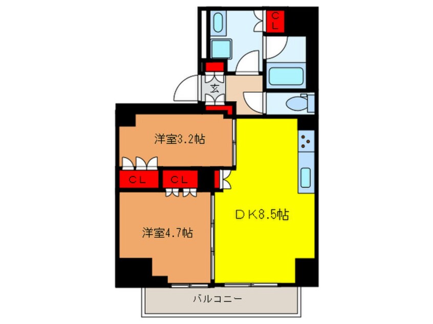 間取図 Brillia ist 赤羽