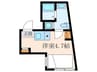 CONTEL　SHIMOMEGURO 1Rの間取り
