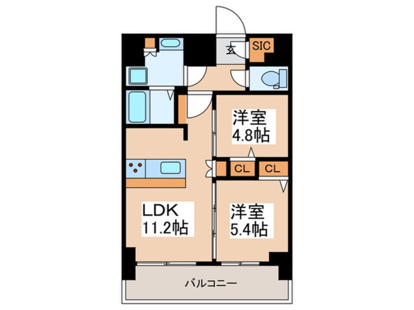 間取図 プレサンスブルーム浅草ノース