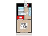 ＣＯＵＲＴ　ＡＸＩＳ 1Kの間取り