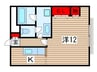 片山第一ビル 1Kの間取り
